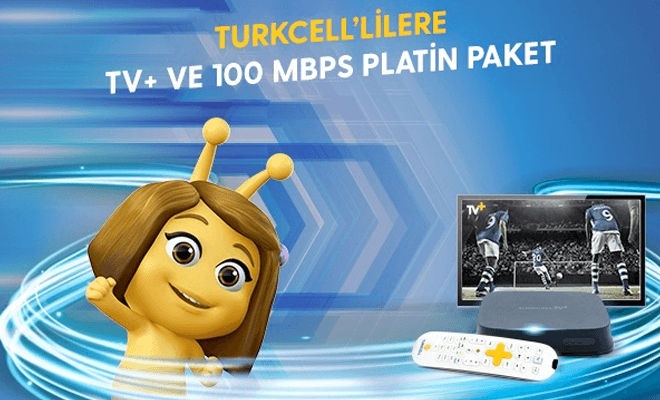 Turkcell’lilere TV+ ve 100 Mbps Platin Paket Kampanyası